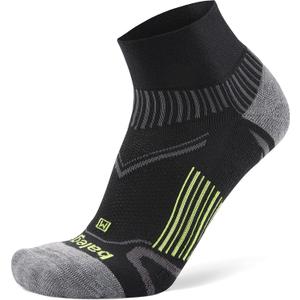 Balega Enduro V-Tech Quarter Socks For Men and Women (1 Pair) (2016 Model) (X-Large, Black)