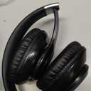 Bluetooth Headphones Over Ear, 60 Hours Playtime Foldable Headphones Wireless Bluetooth Hi-Fi Stereo Deep Bass with 6 EQ Modes, Adjustable Lightweight Headset with Microphone, FM, SD/TF for Adults (Regular, Black)