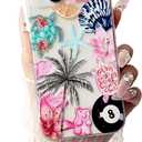 for iPhone 15 Case (Military Grade Drop Protection) Phone Case Gifts TPU Shockproof Phone Cover Eight Ball-15 (Coconut&Turtles)