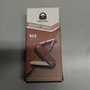 ROXON M4 10 in 1 Mini MultiTool Leather Handle Portable Nail Clipper, Utility Tool, Knife With Safety Lock, Scissors, File, Bottle Opener, Screwdriver, Personal Care Gadgets A Gift for All