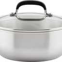 KitchenAid Casserole with Lid, 4 Quart, Brushed Stainless Steel