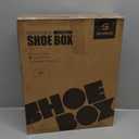 Kitsure Thicker & Sturdier Shoe Boxes - 12 Pack White Clear Plastic Foldable Storage Organizer with Magnetic Door, Reinforced Heavy-Duty Design for Sneakers, Toiletries & Accessories, 13.2"x9.8"x7.3"