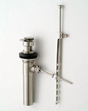 Jaclo 836-SB Fully Polished Pop-up Drain Assembly with Overflow, Satin Brass