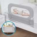 Y- STOP Toddler Bed Rails for Crib Baby Bed Rail Guard for Queen. King Bed, Adjustable Bed Rail Guard with Reinforced Anchor Fit for Slats& Boxspring, Sturdy Crib Bed Rail Guard for Toddlers,Kids (33"*25")