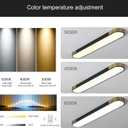 Qcyuui Kitchen Lighting Fixtures Ceiling,39.4 Inch Dimmable Modern Led Ceiling Light,Black and Gold Long Linear Ceiling Light Fixture for Office Bedroom Kitchen Hallway,(48W/3000-6500K)