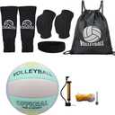 All in One Volleyball Gifts Set for Teens Girls Beginner, Include Knee Pads Arm Sleeves Sport Headband Drawstring Bag