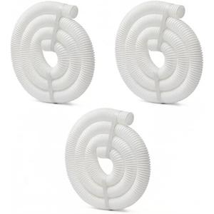 9-100-3102 6 Ft Cuffless Feed Hose for Polaris 360 Pool Cleaner, 3 Pack | 11/2" Diameter HeavyDuty Corrugated Replacement Hose for 360 VacSweep PressureSide Inground Pool Cleaner Parts