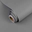 Grey Peel and Stick Wallpaper A Set of 23.6x 236 Matte Grey Self-Adhesive Removable Contact Paper Solid Color Waterproof Vinyl Roll for Cabinets Furniture Renovation Bedroom Wall Covering