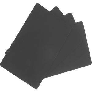 MECCANIXITY 100Pack Blank PVC Cards 20mil ID Blank Credit Cards Waterproof & Double Sided Printing for ID Badge Printer, Graphics Black