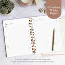 2 x Rileys & Co 2025 Deco Weekly Planner - Annual Weekly & Monthly Agenda Planner, Jan - Dec 2025, Flexible Cover, Notes Pages, Twin-Wire Binding (6 x 8-Inches, Peach)