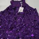 GRACE KARIN Halter Sequin Tank Tops for Women Sleeveless Sparkly Glitter Club Outfits Ruched Flowy Shiny Party Concert Shirt, L