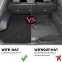 LASFIT Cargo Mat for Kia EV6 2024 2023 2022, All Weather TPE Custom Fit Easy Clean Car Trunk Mat for Kia EV6 2022-2024 Cargo Liner, Black