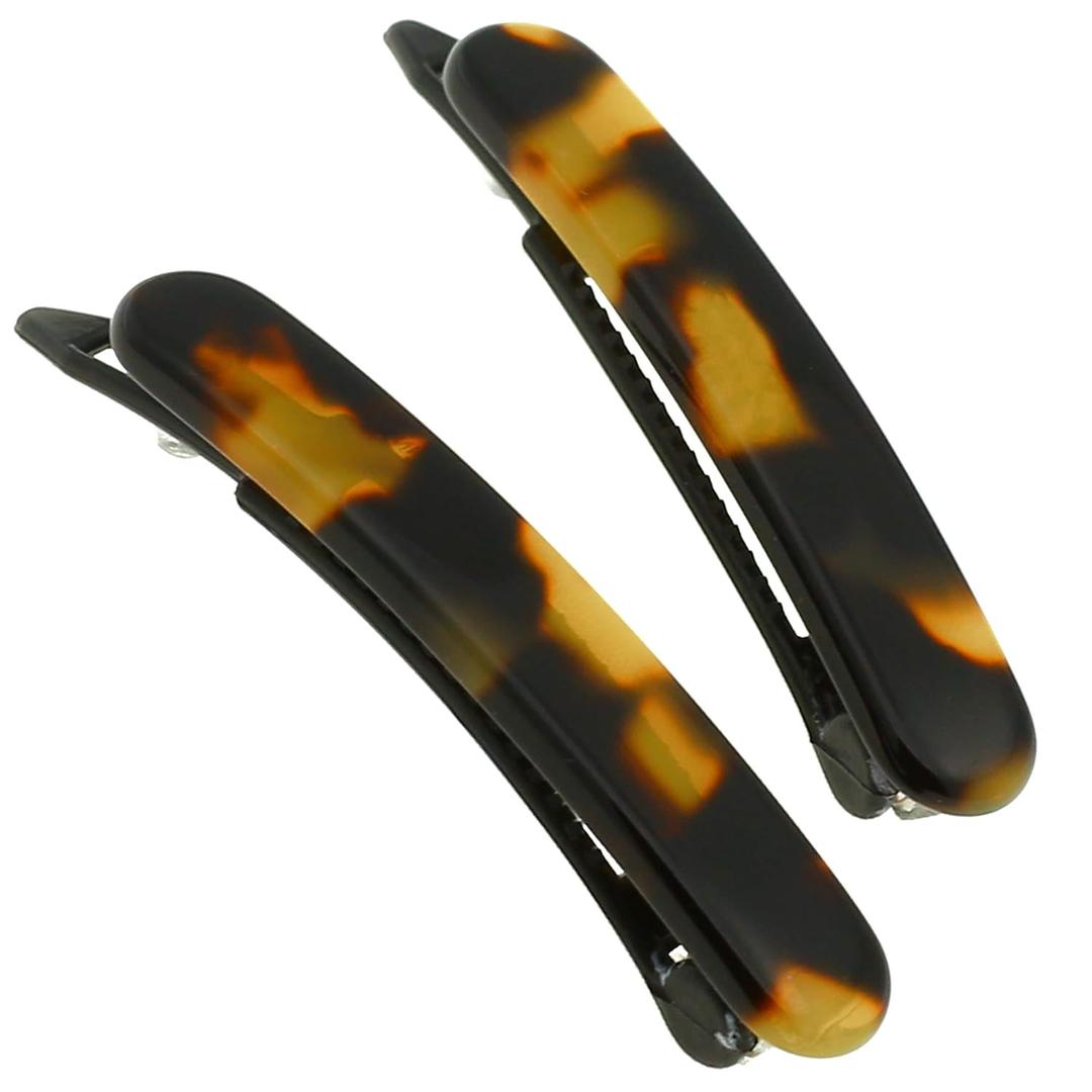 Camila Paris CP2240/2 French Hair Barrettes Clips for Women, Handmade, Girls Side Slide-in Barrette Clip, Hair Accessories for Women. Strong Hold No Slip Grip Fashion Durable Styling, Made in France