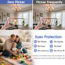 LED Refrigerator Light Bulb 10 Pack, Warmwhite 3000K 120V 40W Equivalent Appliance Bulb, A15 5.5W E26 Base Waterproof Dimmable Fridge Light Bulbs for Freezer Home Lighting, Small Light Bulb, UL Listed