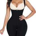 FeelinGirl Fajas Colombianas Shapewear for Women Tummy Control BBL Stage 2 Post Surgery Compression Body Shaper (Large, Black1)