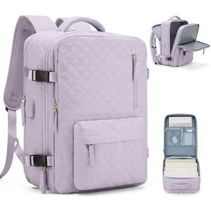 VGCUB Large Travel Backpack for Women Men, Carry on Backpack Airline Approved Gym Backpack Waterproof Business Laptop Daypack,Purple