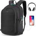 Tzowla Travel Laptop Backpack Water Resistant Anti-Theft Bag with USB Charging Port and Lock 15.6 Inch Computer Business Backpacks for Women Men Work College Gift,Casual Daypack