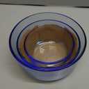 Pyrex Colors Tinted (6-PC Medium) Small/Medium Round Food Storage Container Set, Snug Fit Non-Toxic Plastic BPA-Free Lids, Freezer Dishwasher Microwave Safe, 2 Cup, 4 Cup & 7 Cup (Blue)