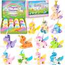 Easter Party Favors & Egg Hunt Prizes for Kids  12 Unicorn Building Sets with Prefilled Eggs, Non-Candy Easter Basket Stuffers & Goodie Bag Fillers | STEM Toys Easter Gifts for Boys & Girls Ages 6+
