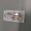 MERVF Oval Press on Nails Medium Nails Purple Ombre French Tip Glue-ons Glitter Design Round Acrylic Fake False Nail Supplies Art DIY for Women Glossy 24pcs