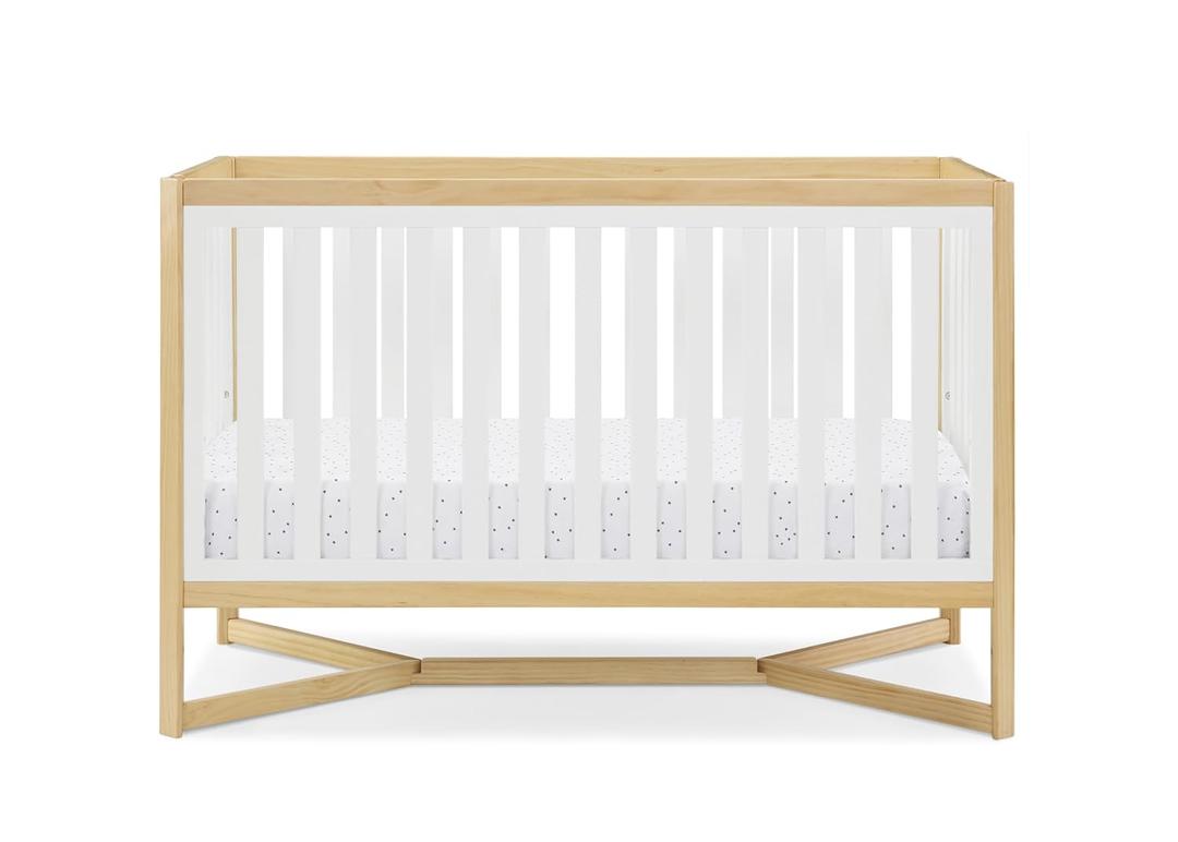 Delta Children Tribeca 4-in-1 Baby Convertible Crib, Bianca White/Natural, 
Target Audience	unisex-baby
Product Dimensions	55"L x 30.5"W x 36"H
Special Feature	Adjustable, Convertible
