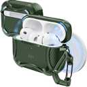 ESR for AirPods Pro 3 Case (2025), Compatible with Airpods Pro 3rd Generation (USB-C Cable), Magnetic Lid, MagSafe Ready, Powerful Drop Protection, Cyber Series, Green