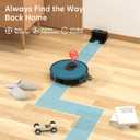 OKP Lidar Robot Vacuum Cleaner 4000Pa Suction Power, No-Go Zone, LiDAR Navigation, Smart Mapping Home Robotic Vacuum, Self-Charging, Wi-Fi/APP/Alexa Control, for Pet Hair, Carpet, Hard Floor