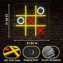 2 x Chessboard Neon Sign, Chess Game LED Sign Night for Game Room Wall Art, Playing Chess Light Up Sign for Beer Bars, Offices, Clubs, Man Caves, Pubs and Bedrooms