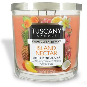 Tuscany Candle Island Nectar Long-Lasting Scented Jar Candle, 14 oz