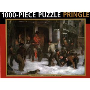 Jigsaw Puzzle: Snowball Fight by Pringle: 1000-Piece Jigsaw Of Snowball Fight, 1851 By William J. Pringle