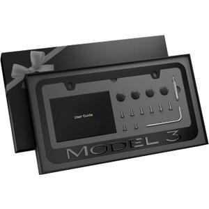 Black License Plate Frame for Model 3