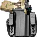 Universal Hybrid Kydex & Nylon Holster, Fits Glock 17/19/19X, Ruger RXM, PSA Dagger Compact, Sig P365/P320,Taurus G2C/G3C,M&P Shield,Springfield XD-S,CZ P-10C,Bersa Thunder 9/40 and More, IWB Holster