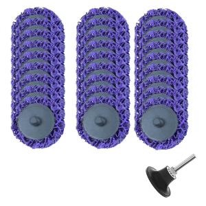 2 Inch Sanding Disk 31pcs Paint Stripping Wheel,Die Grinder Strip Disc for Drill,Die Grinder Accessories for Remove Rust Welds,Paint, Oxidation (Purple