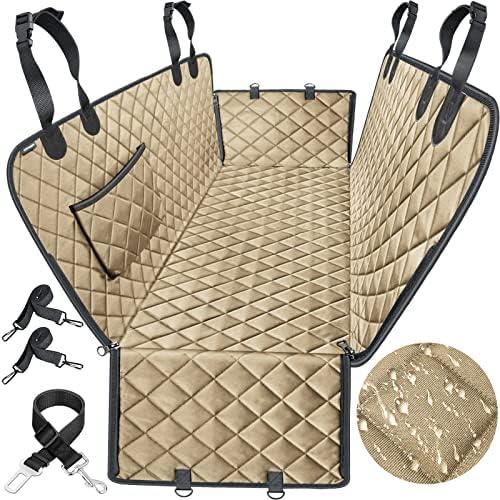 URPOWER Dog Car Seat Cover for Back Seat Waterproof Seat Cover Hammock 600D Heavy Duty Scratch Proof Nonslip Durable Soft Backseat Covers for Cars Trucks and SUVs