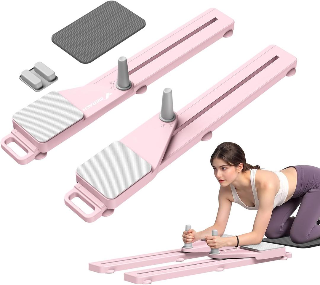 MERACH Pilates Board, Multifunctional Abdominal Plate, Detachable Ab Trainer Machine with Anti-Slip and Quiet Design, Portable Pilates Reformer for Core Workouts, Home Gym Equipment for Women