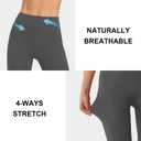 DIBAOLONG Womens High Waist Yoga Pants Cutout Ripped Tummy Control Workout Running Yoga Skinny Leggings Dark Gray XXL