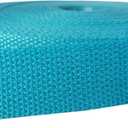 Cotton Webbing 3/4 Inch 1 Inch 1.5 Inch 6 Yards 14 Yards Mediumweight Polyester Cotton Webbing Strap for Cloth Tote Bags Leash Straps Crafts Outdoor Accessories (Lake Blue)