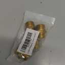 1/2 Inch Male to 3/8 Inch Male NPT Adapter, Brass Reducing Hex Nipple, Thread conforming to an outer diameter thread of 3/4" (0.75) to 5/8" outer diameter, Pack of 4