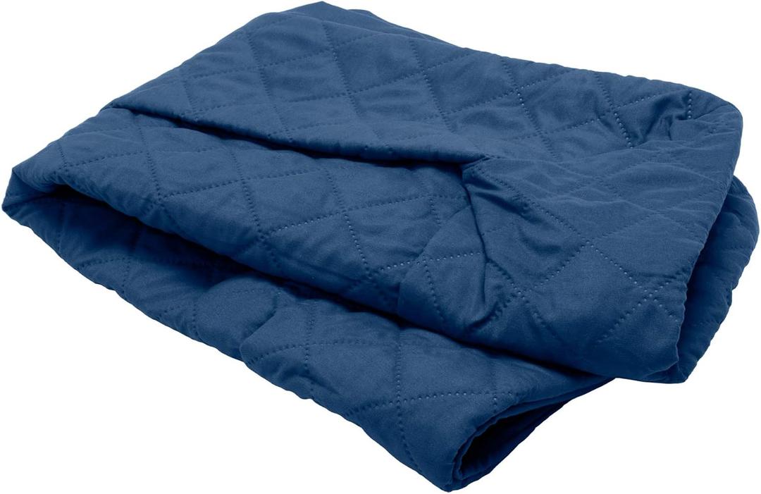 Furhaven Replacement Dog Bed Cover Quilted Sofa-Style, Machine Washable - Navy, Jumbo (X-Large)