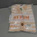 BTFBM Casual Women Spring Dresses 2025 Sleeveless Striped Midi Button Down Dress Ribbed Knit Cardigan Cover Up Dress (Orange, S)