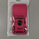 Taisairu for Google Pixel 10 Case/Pixel 10 Pro Case with Screen Protector & Slide Camera Lens Cover,Built-in Ring Stand Protective Phone Case for Pixel 10 Case/Google Pixel 10 Pro Case (Hot Pink)