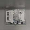 8Pcs 1/2 Inch Mini Rigid Caster Wheels Low Profile, Single Direction Tiny Wheel, Little Rubber Rolling Fixed Wheels with Steel Top Plate for Small Appliances,Furniture,DIY Project (Non Swivel)