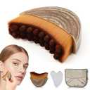 Lymphatic Contour Face Brush & Guasha Tool, Dry Facial Gentle Beauty Tool, Lymphatic Drainage Massager Soft Brushing for Chin & Jawline Sculpting, Fit The Skin Precisely, Relieve Fatigue