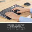Logitech MK850 Performance Wireless Keyboard and Mouse Combo for Windows, macOS & ChromeOS, Bluetooth & 2.4 GHz USB Receiver, Full-Size Ergonomic Keyboard, Multi-Device, Cushioned Palm Rest Graphite
