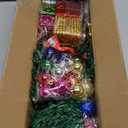 Small Christmas Tree with Lights, 2ft/24 inch Artificial Mini Table Top Christmas Tree Decorations with Star Tree Topper, Hanging Balls Ornaments, 30 Pcs Little DIY Xmas Trees for Kids Room