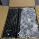 Wardrobe Closet, Quick and Easy Assembly, Black Large Capacity Portable Closet with 3 Hanging Rods 6 Storage Shelves and 8 Side Pockets, Clothes Rack with Cover, for Bedroom and Living Room (50 Inch)