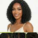 Curly Bob Wig Human Hair Deep Wave 13x4 HD Lace Front Wigs Human Hair for Black Women Pre Plucked Wear and Go Glueless Short Frontal Wet and Wavy Wig 14 Inch