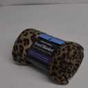 Cozy-Soft Microfleece Travel Blanket, 50x60 Inch, Lightweight, Compact, Perfect for Airplane and Car, Leopard