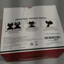 HONCAM Steering Wheel for Nintendo Switch/Switch 2, Racing Wheel Table Attachment with 4 Suction Cup for JoyCons, Enhanced Stability for Immersive Racing Games, Black