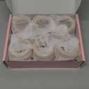 Rustic Wood Curtain Clip Rings - 24 Pack, Farmhouse Drapery Clips for 1.1 Inch Curtain Rod, 1.42 Inner Diameter, Easy Clip-On Design for Drapes & Valances, Enhance Your Home Decor